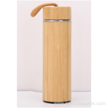 500mL Bamboo Lid Bamboo Vacuum Bottle With Rope